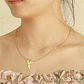 Colgante Collar Hada Acero Dorado - Miniatura 5