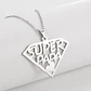 Collar Super Papa Acero Plateado - Miniatura 3