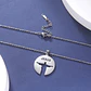 Collar Jesús Cristo Redentor Acero Plateado - Miniatura 6