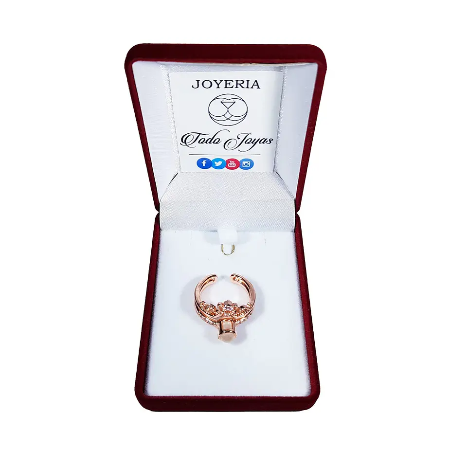 Anillo Te amo en 100 Idiomas Dorado 2