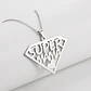 Collar Super Mama Acero Plateado - Miniatura 2