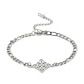 Pulsera Nudo de Bruja Celta Fígaro Plateada Acero - Miniatura 1