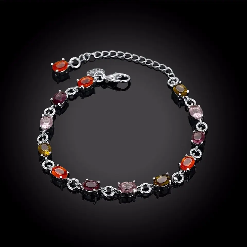 Pulsera Circones Multicolor Plateada 5
