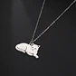 Collar Gato Acostado Gatito Acero Plateado - Miniatura 8