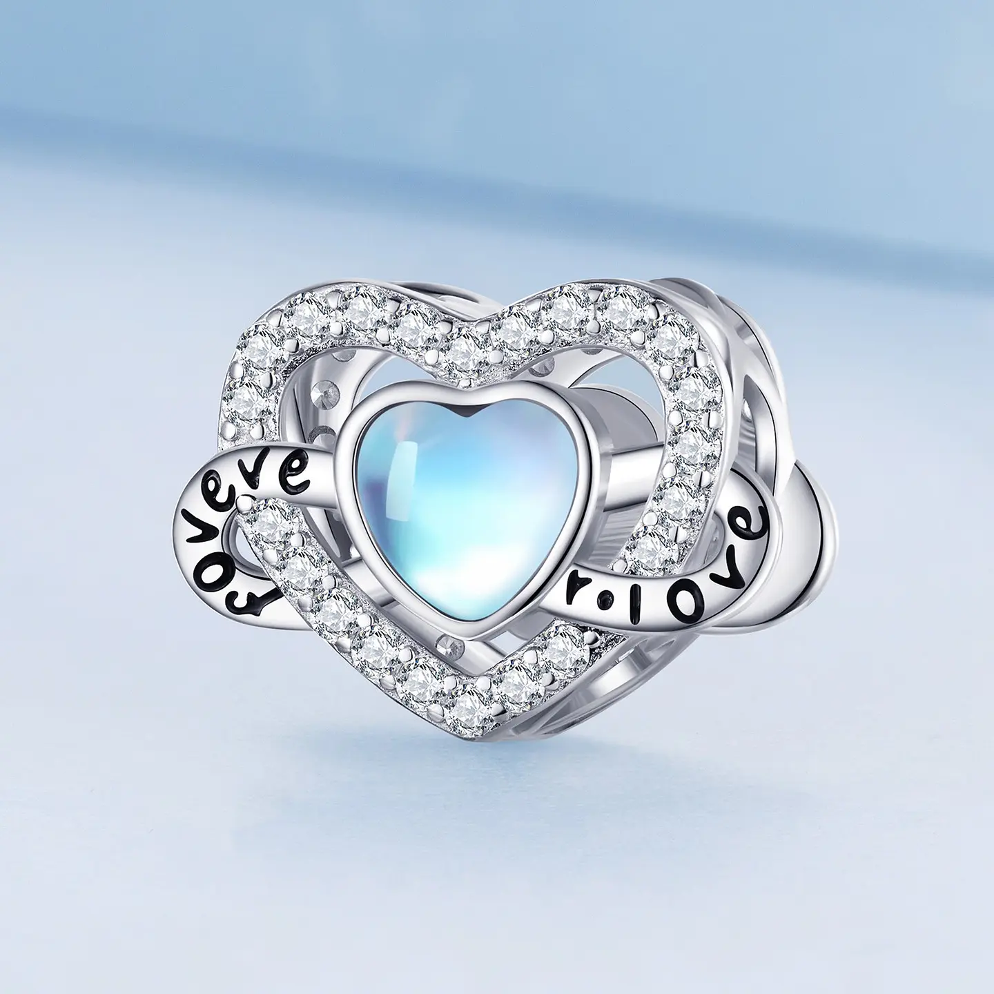 Charm Dije Plata 925 Corazon Infinito Forever Love 3