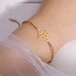 Pulsera Nudo de Bruja Celta Figaro Dorada Acero - Miniatura 2