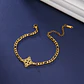 Pulsera Nudo de Bruja Celta Figaro Dorada Acero - Miniatura 3