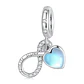 Charm Dije Plata 925 Infinito Corazon Sister  - Miniatura 1