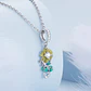 Charm Dije Plata 925 Flor Girasol Infinito  - Miniatura 5