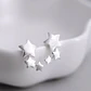Aros Triple Estrella Plateada - Miniatura 4