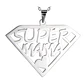 Collar Super Mama Acero Plateado - Miniatura 8