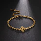 Pulsera Nudo de Bruja Celta Figaro Dorada Acero - Miniatura 6
