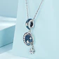 Charm Dije Plata 925 Luna Galaxia Estrellada Azul  - Miniatura 5