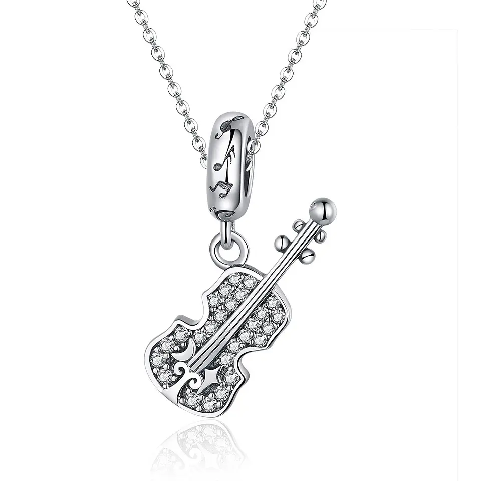 Charm Dije Plata 925 Violin  3