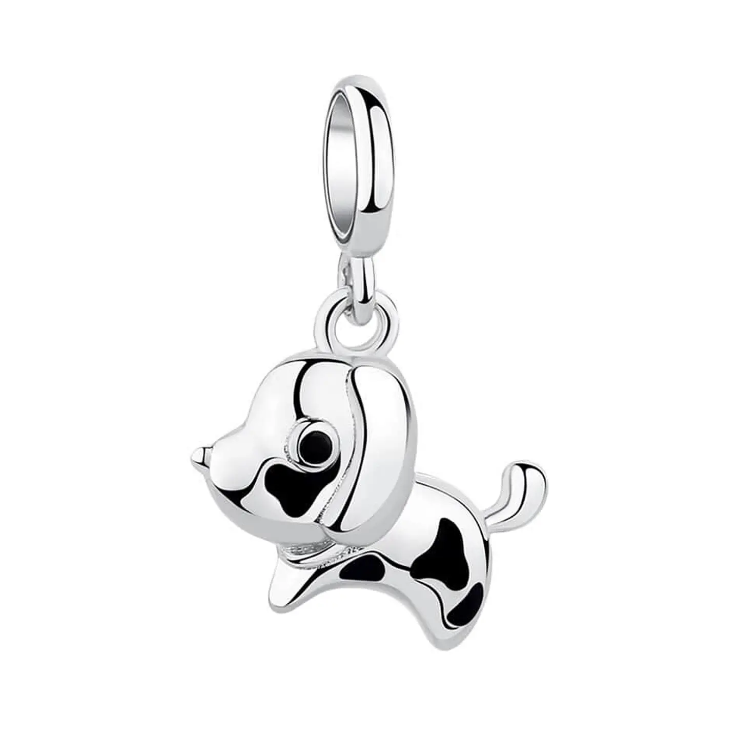Charm Dije Plata 925 Perro Manchas 1