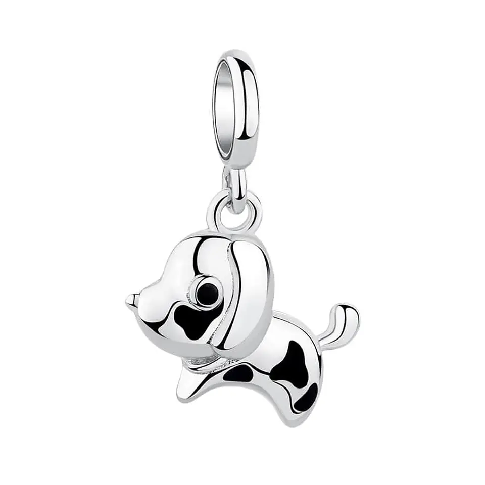 Charm Dije Plata 925 Perro Manchas 1