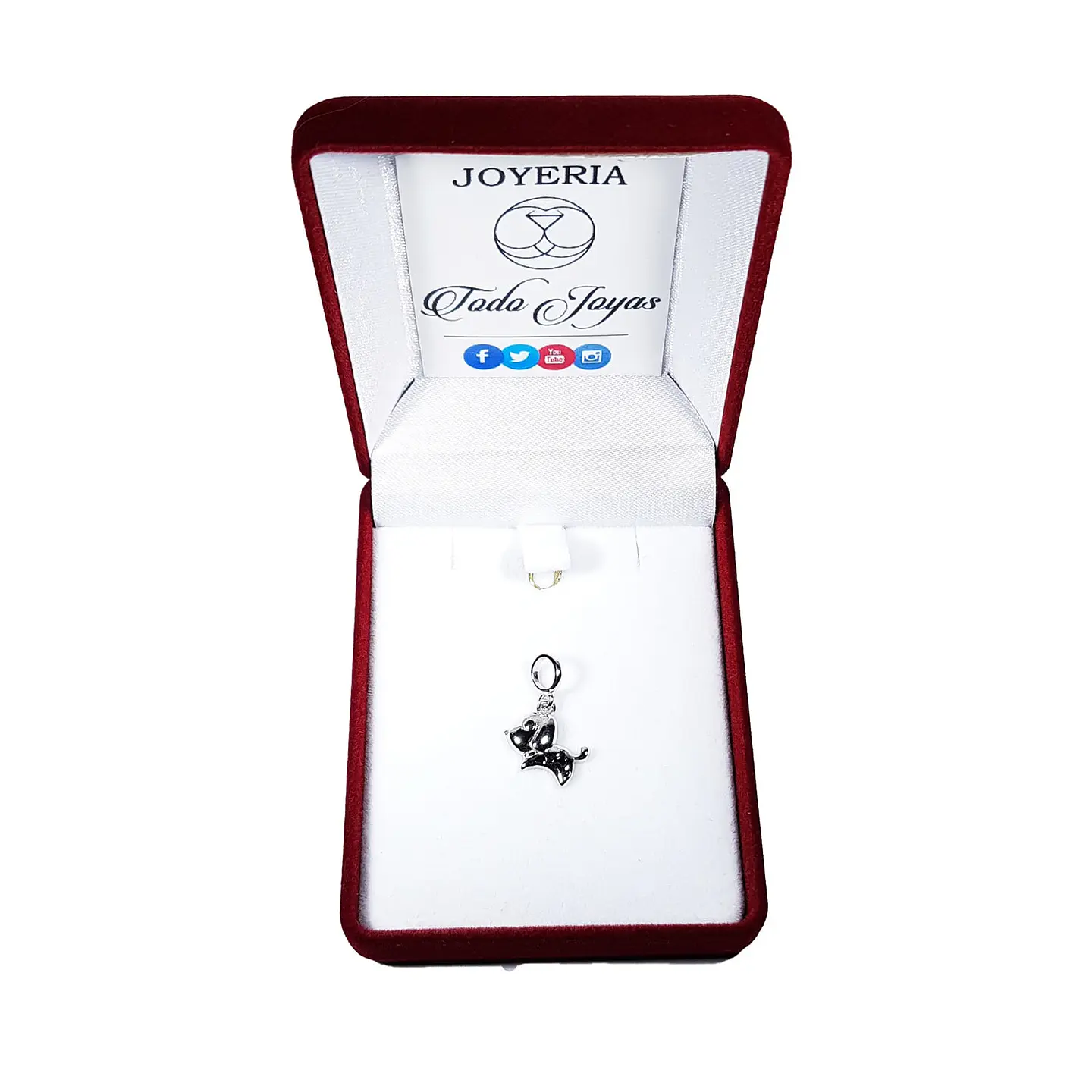 Charm Dije Plata 925 Perro Manchas 2