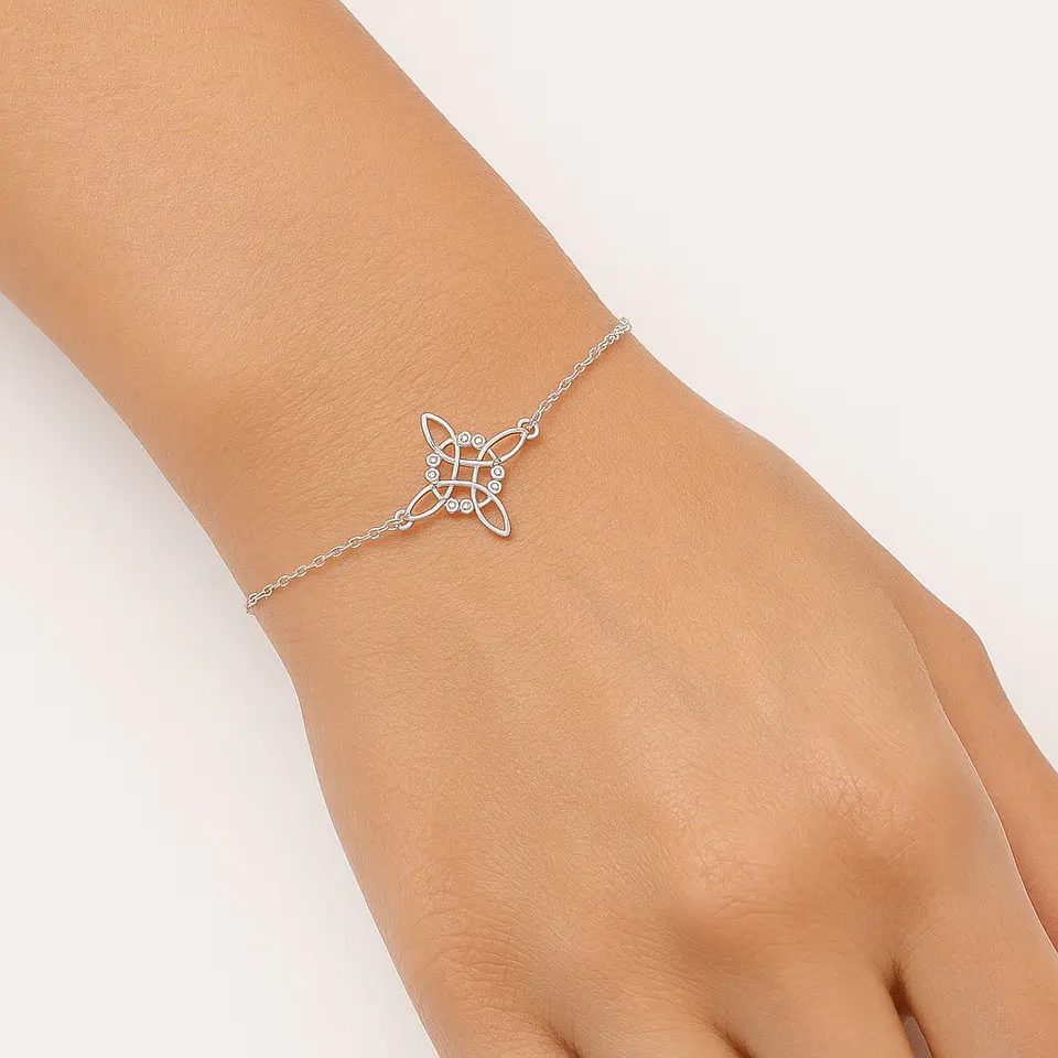 Pulsera Plata 925 Nudo de Bruja Celta Circones 4
