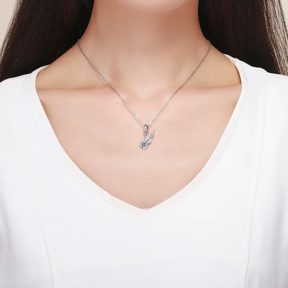 Charm Dije Plata 925 Violin  5