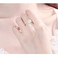Anillo Flor Margarita Ajustable Plateado - Miniatura 4