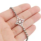 Pulsera Nudo de Bruja Celta Plateada Acero MD1125 - Miniatura 3