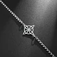 Pulsera Nudo de Bruja Celta Plateada Acero MD1125 - Miniatura 7