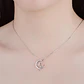 Conjunto Collar y Aros Gatitos en Luna Plateado - Miniatura 6