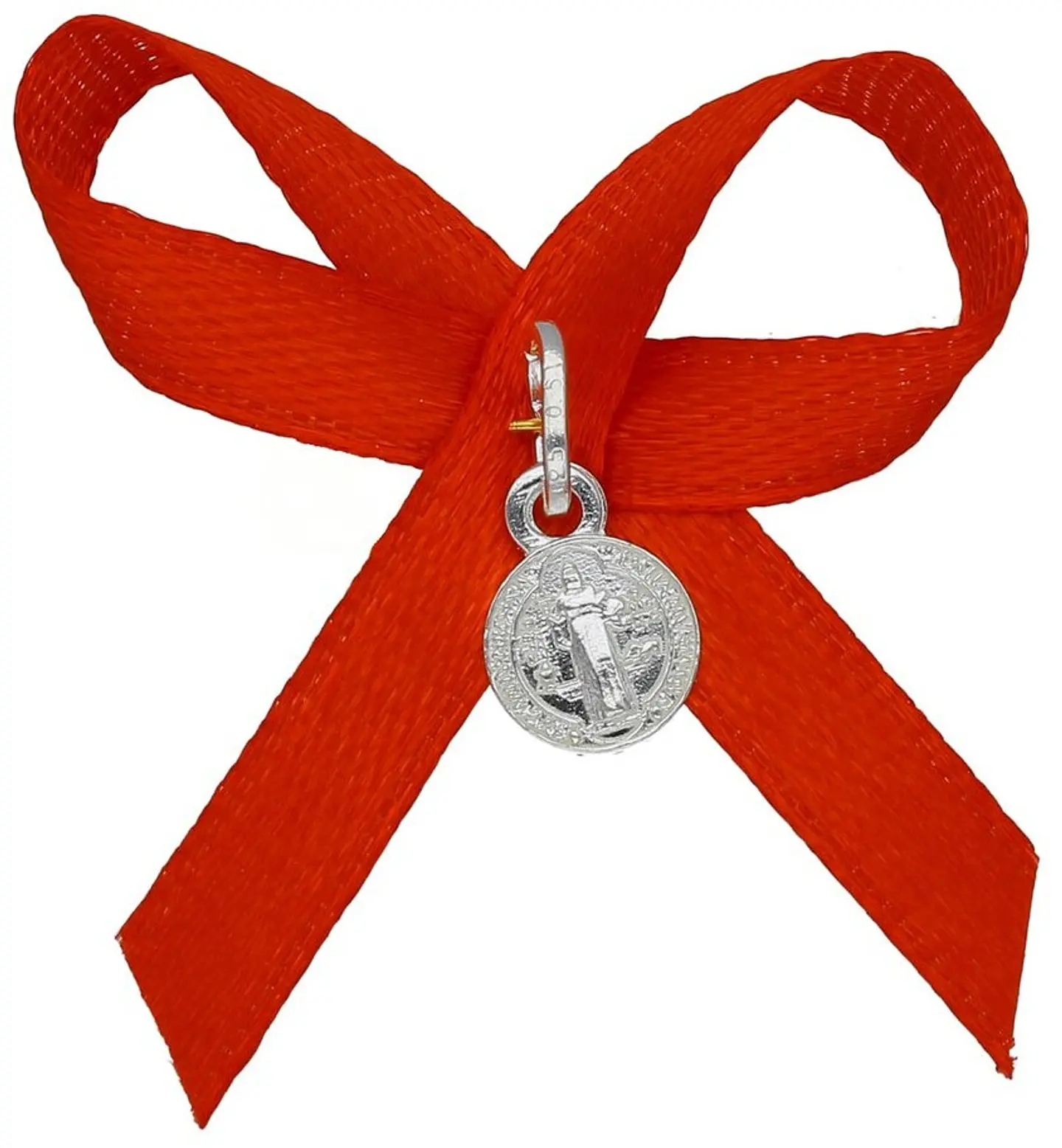 Medalla Plata 925 San Benito Bebe Cinta Roja 3