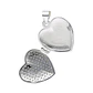 Collar Relicario Plata 925 Corazón Con Circones - Miniatura 3