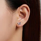 Aros Plata 925 Mini Mariposa Multicolor - Miniatura 6