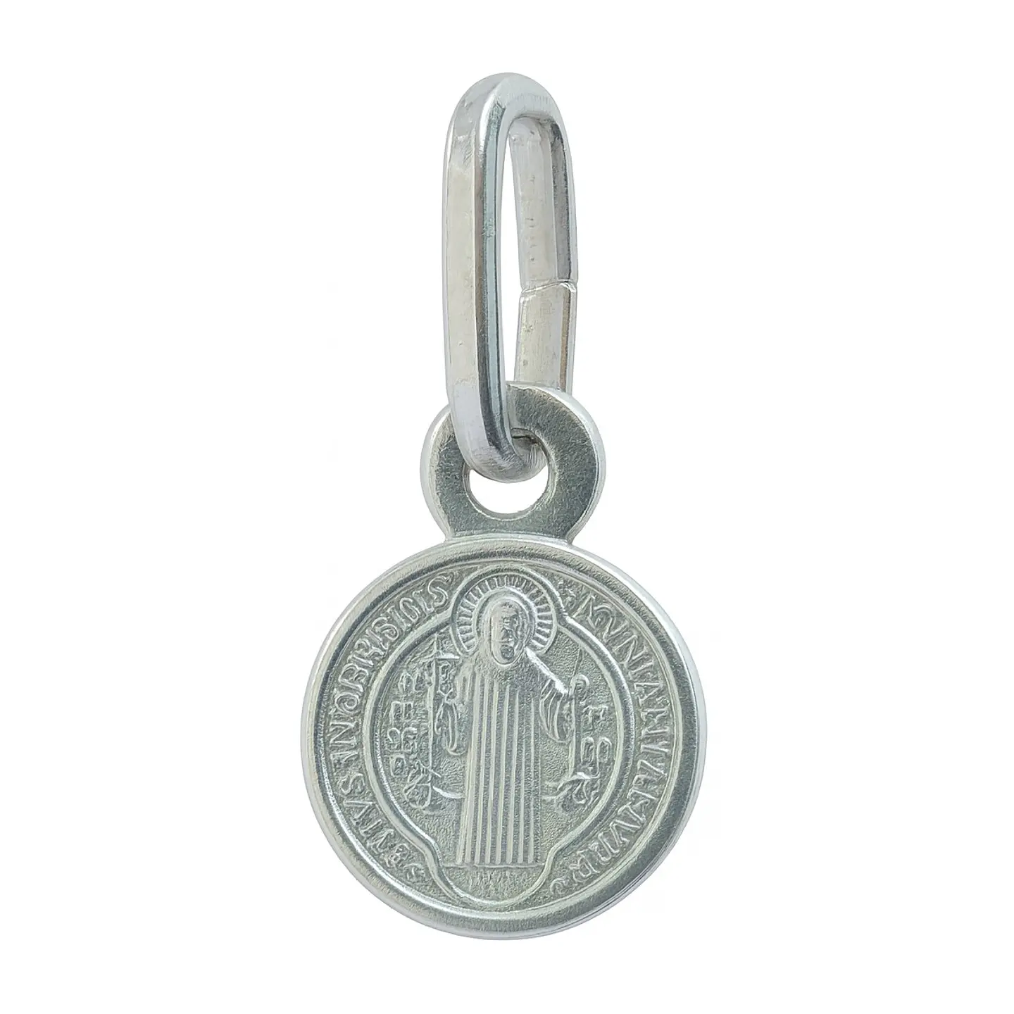 Collar Medalla Plata 925 San Benito Protector Niños 3