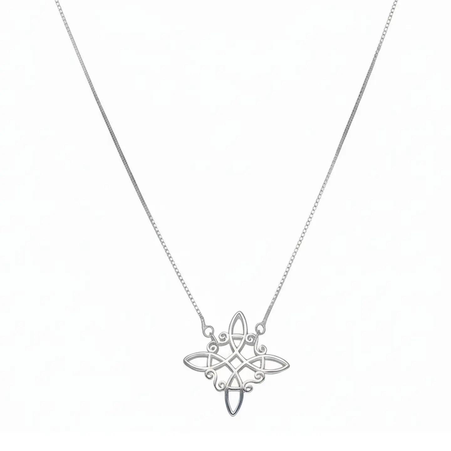 Collar Plata 925 Nudo de Bruja Celta 2