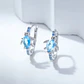 Aros Plata 925 Tortuga Marina Cristal Celeste - Miniatura 2