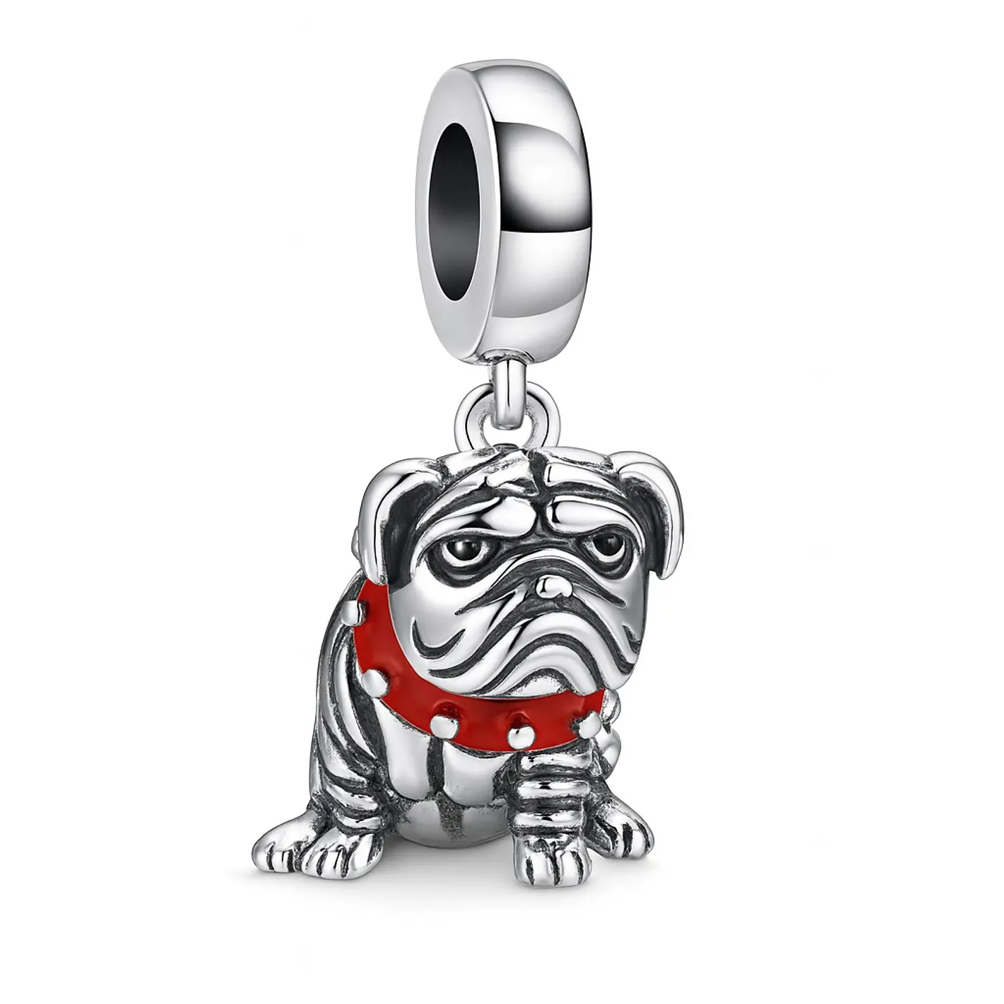 Charm Dije Colgante Plata 925 Bulldog Inglés 1