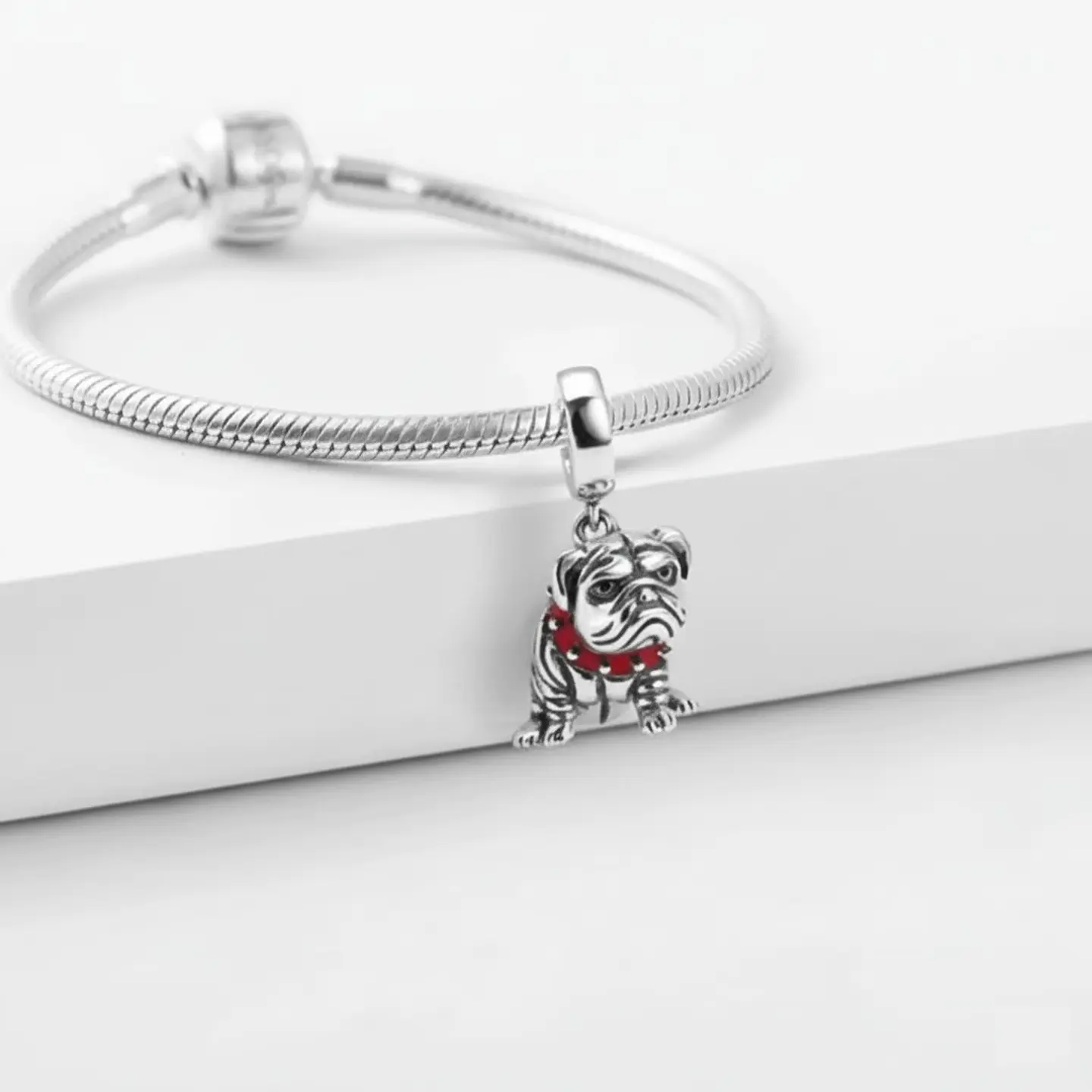 Charm Dije Colgante Plata 925 Bulldog Inglés 2