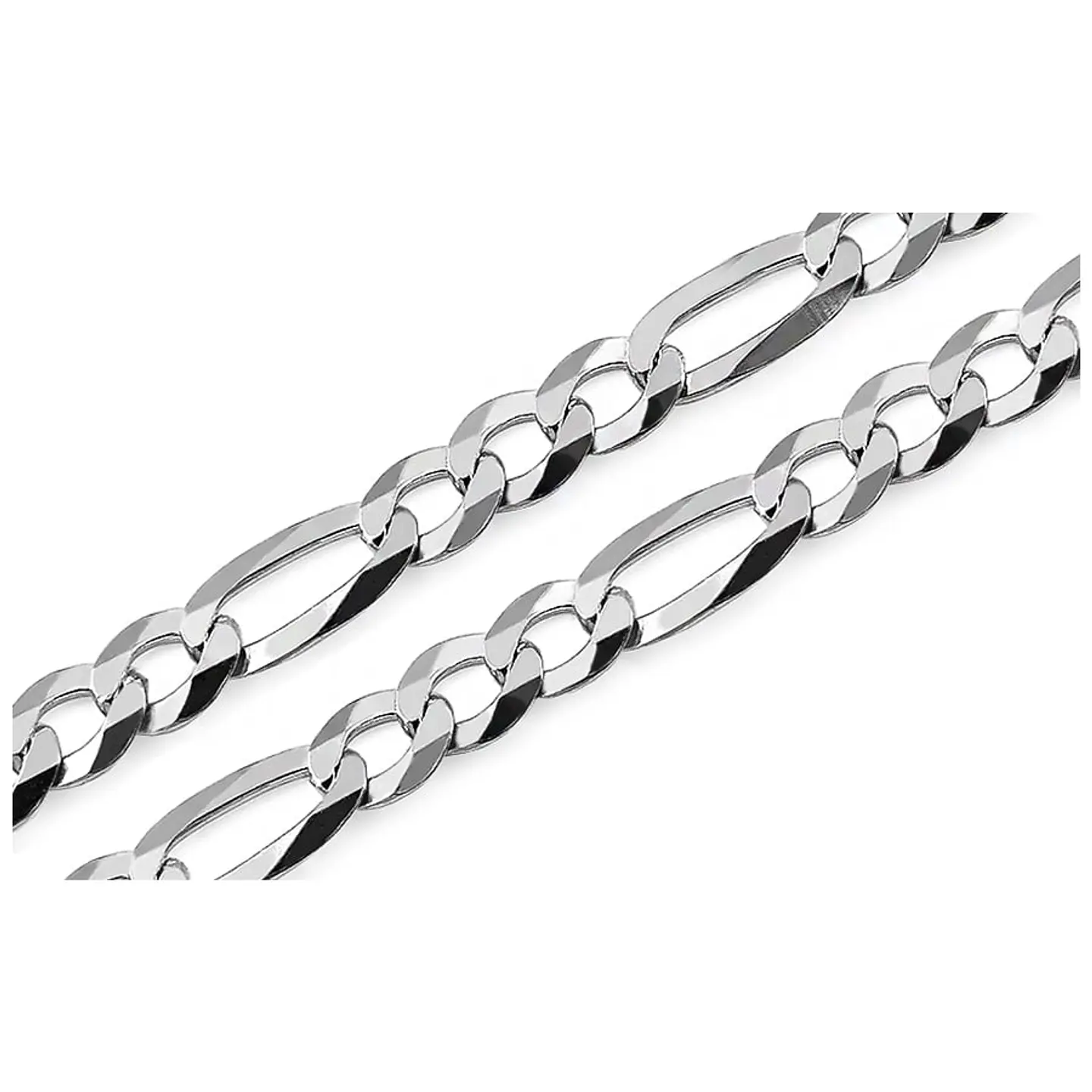 Cadena Plata 925 5mm 50cm modelo Fígaro 4