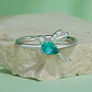 Anillo Plata 925 Colibrí Picaflor Ave Cristal Verde - Miniatura 7
