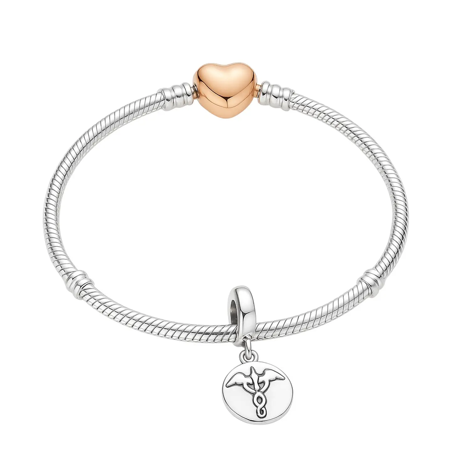 Charm Dije Plata 925 Medicina Estetoscopio 3