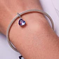 Charm Dije Plata 925 Corazon Cristal Tornasol - Miniatura 5