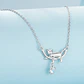 Collar Gato Plata 925 Gatito Jugando Corazon - Miniatura 3