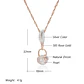 Collar Hojas Perla y Circones Dorado Rosa - Miniatura 3