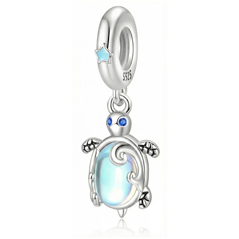 Charm Dije Plata 925 Tortuga Marina Tornasol