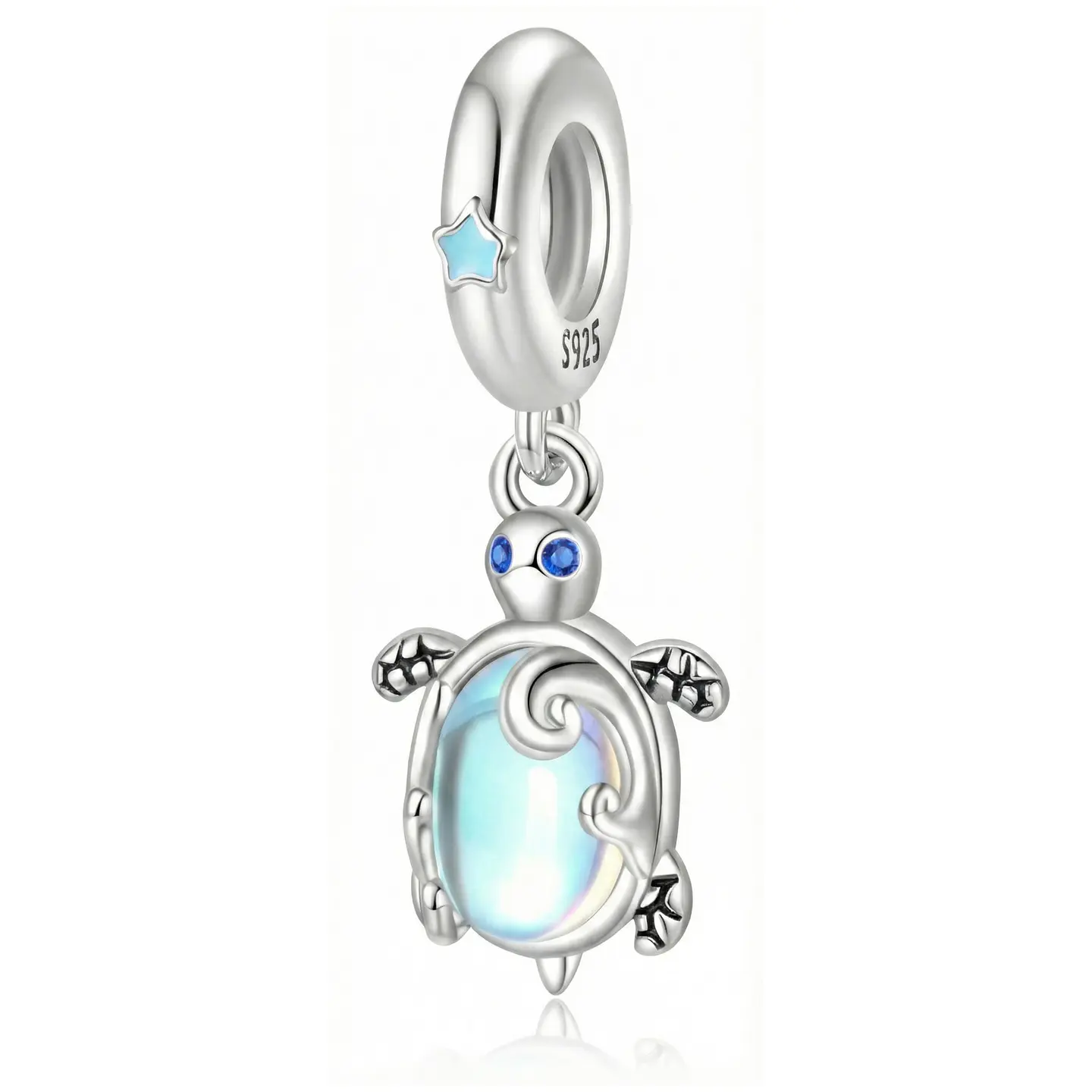 Charm Dije Plata 925 Tortuga Marina Tornasol 1