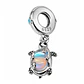 Charm Dije Plata 925 Tortuga Marina Tornasol - Miniatura 3