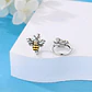 Aros Plata 925 Abeja Argolla 14mm - Miniatura 2