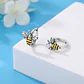 Aros Plata 925 Abeja Argolla 14mm - Miniatura 3