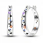 Aros Argolla Plata 925 Estrellas y Lunas 21mm - Miniatura 1