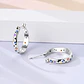 Aros Argolla Plata 925 Estrellas y Lunas 21mm - Miniatura 3