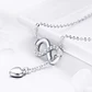 Collar Plata 925 Infinito y Corazón Plateado - Miniatura 4