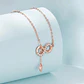 Collar Plata 925 Infinito y Corazón Dorado - Miniatura 3